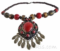 Indian ethnic necklace - click here for large view